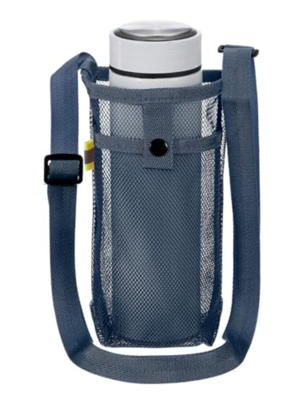 Nylon Mesh Water Bottle Holder Crossbody Sling Pouch Adjustable Strap Outdoor